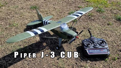 Piper J 3 Cub Rc Airplane Review ️ Youtube