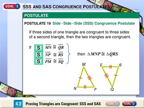In this lesson, we will consider the four rules the following diagrams show the rules for triangle congruency: PPT - Proving Triangles are Congruent SSS, SAS; ASA; AAS ...