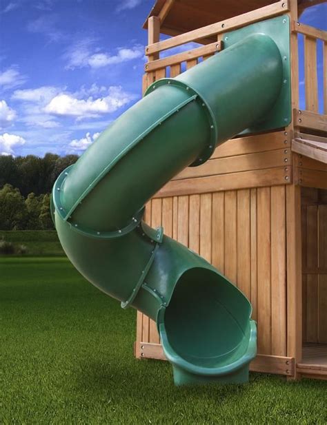 The Gorilla Playsets Super Tube Slide For 10 Foot Deck Heights Is A