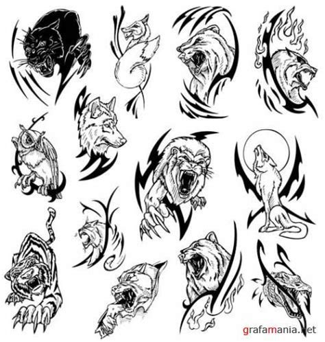 26 Tribal Animal Tattoo Designs For Men