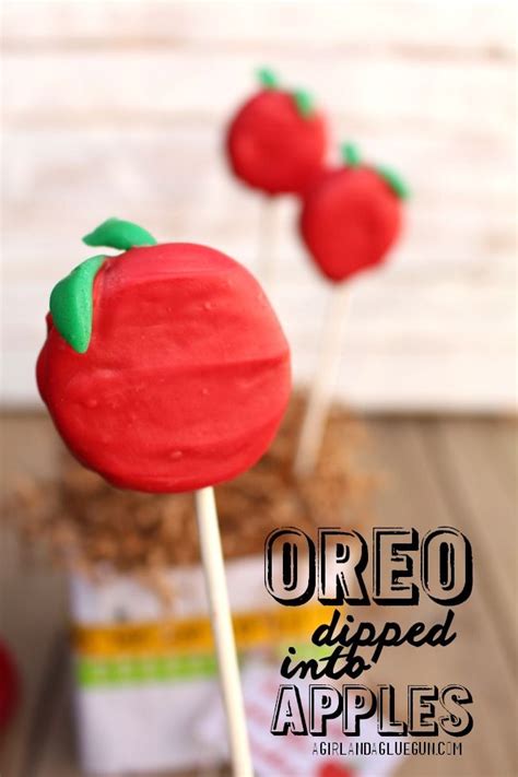 Oreo Dipped Apples For Teacher Back To School Party Back To School