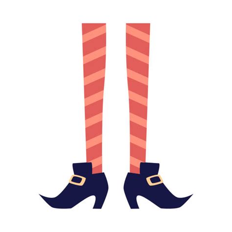 Black Stockings High Heels Cartoons Illustrations Royalty Free Vector