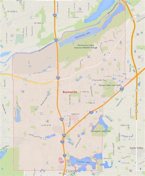 Burnsville Minnesota Map