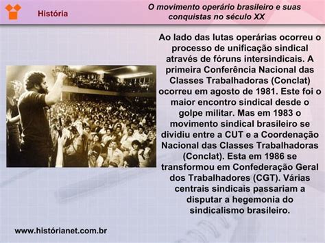 O Movimento Operário Brasileiro Ppt