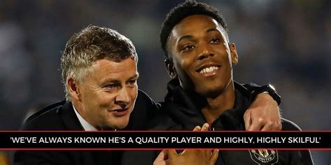 Epl Coach Ole Gunnar Solskjaer Delighted With Anthony Martials