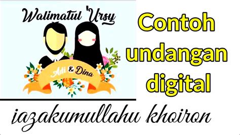 March 29, 2021 by abdurrahman irfan. Contoh undangan pernikahan digital part 1 - YouTube