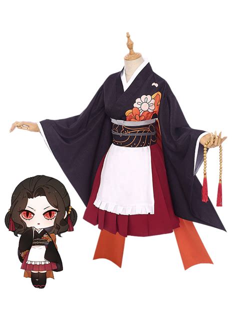 Demon Slayer Kimetsu No Yaiba Kibutsuji Muzan Kimono Maid Dress