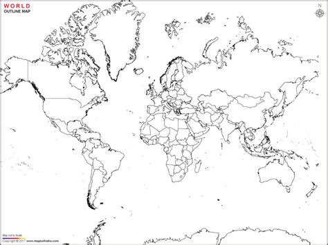 Make your selection and get a printable page to print your free world maps. World Political Outline Map ~ AFP CV