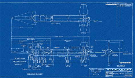 A Reworked To Look Like A Blueprint Scan Of A DynaSoar Rocket From