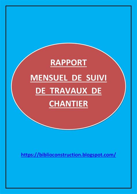 Rapport De Stage Suivi De Chantier