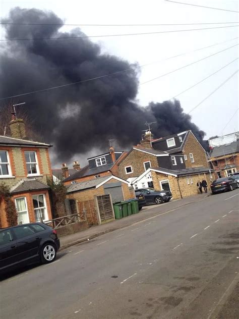 Weybridge Fire Explosion Heard As Smoke Billows Above The Town