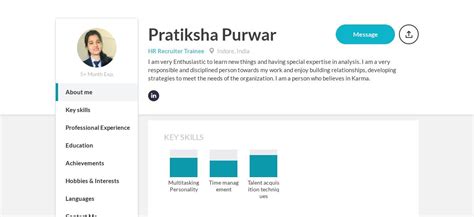 Find out what works well at moreyeahs inc from the people who know best. Pratiksha Purwar Online Resume | CraftmyCV