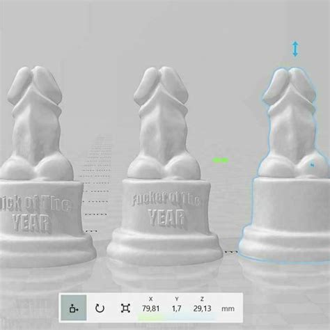 3mf File Printable Dick Trophy Fucker Of The Year Dick Of The Year・3d Printer Design To