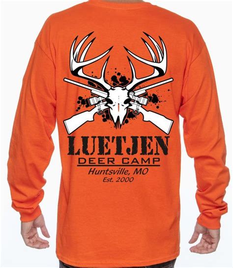 Personalized Deer Hunting Shirts Deer Camp Shirts Long Sleeve