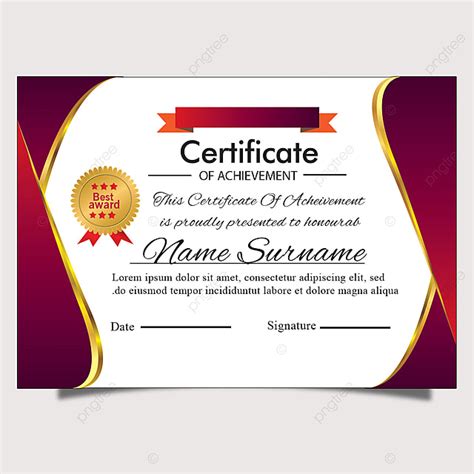elegant certificate template abstract gold luxury  multipurpose template