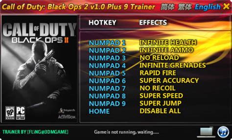 Call Of Duty Black Ops 2 Trainer 9 V10 Fling Download Cheats