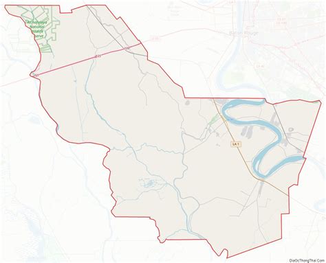 Map Of Iberville Parish Louisiana