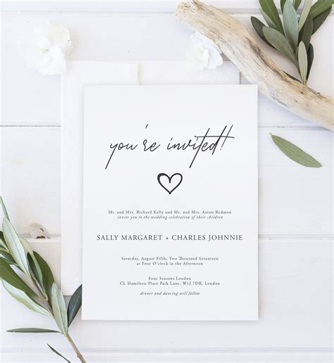 Youre Invited Wedding Invitation Creative Photoshop Templates