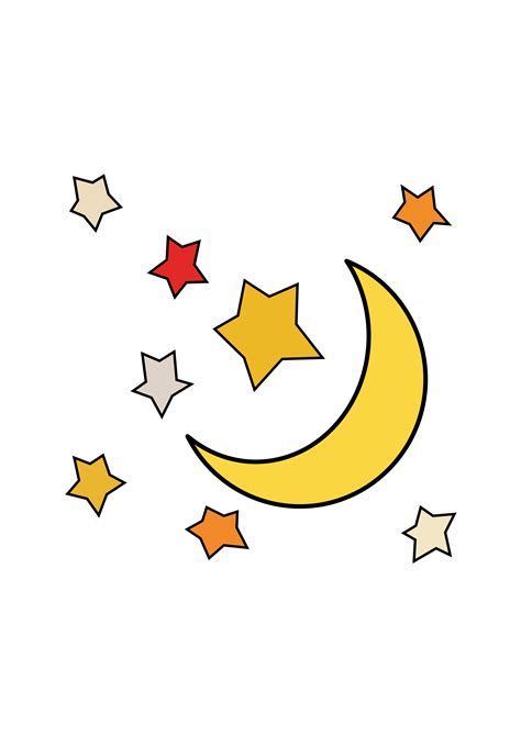 12 Transparent Stars And Moon Png
