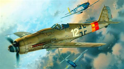 World War Ii Fw 190 Focke Wulf Luftwaffe Aircraft Painting Aircraft