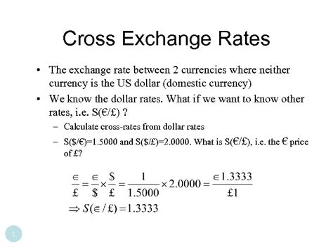 Calculate Exchange Rate Currency Exchange Rates