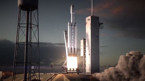 Spacex Showcases Falcon Heavy Rocket Launch And Booster Recovery