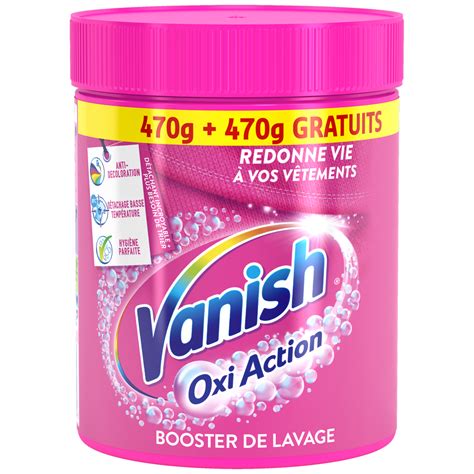 Vanish Oxi Action Poudre Booster De Lavage 470g470g Offert Pas Cher