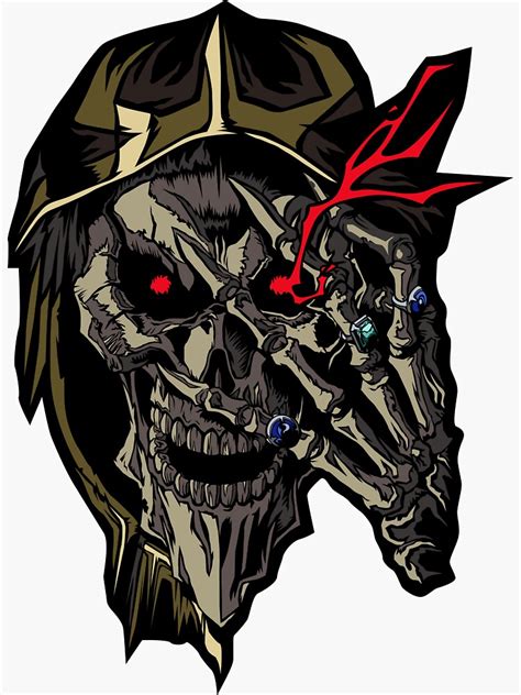Overlord Sticker For Sale By Grapesflavor Redbubble