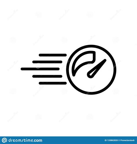 Pace Icon Isolated On White Background Stock Vector Illustration Of