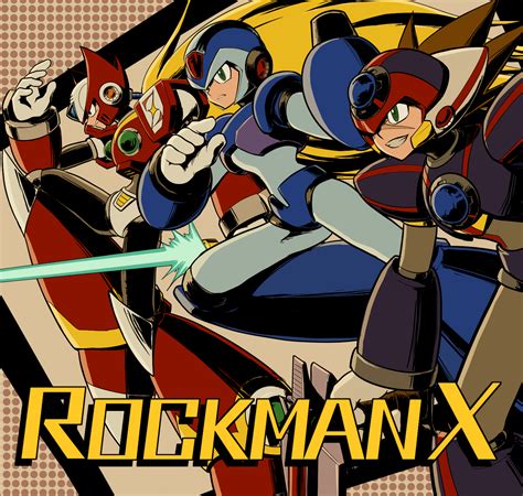 Maverick Hunters Rockman X Series Akira Maverick Hunter Megaman Series Mega Man Art Fighting