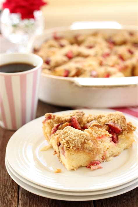 Few things make me happier than sitting down to a warm breakfast. Strawberry french toast bake...making this for MOPS ...