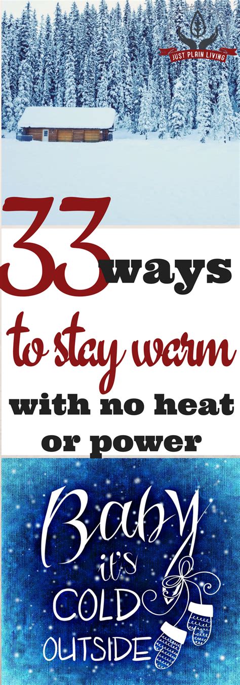33 Ways To Keep Warm Without Power Alternative Heating Stay Warm