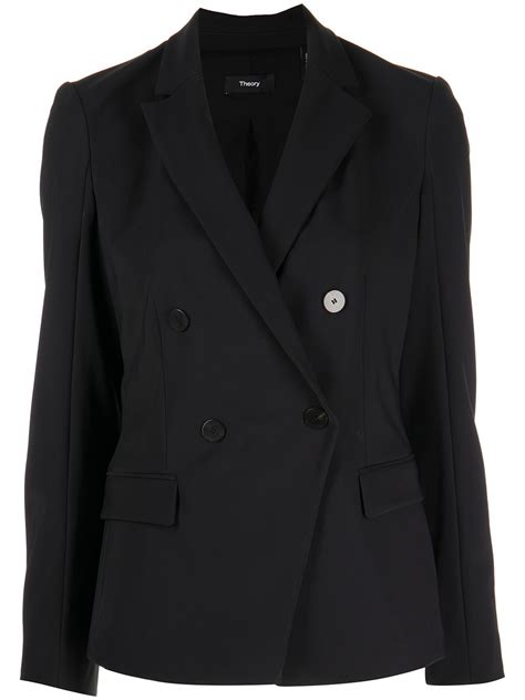 Theory Double Breasted Blazer Smart Closet