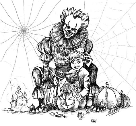 Printable Deadlights Pennywise Coloring Page