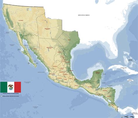 Map Of The First Mexican Empire 1822 Rmexico