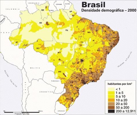 Figura Mapa De Densidade Demogr Fica No Brasil Scientific Diagram