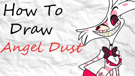 How To Draw Angel Dust From Hazbin Hotel Youtube