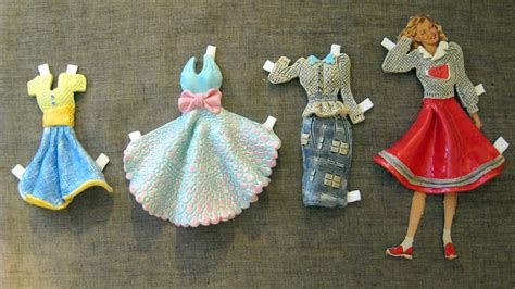 Cassie Stephens Diy Ceramic Paper Doll Dresses