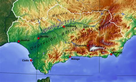 Ubica en el mapa cada una de las provincias de españa por las que te va preguntando este juego interactivo de geografía. File:Andalucía mapa físico.png - Wikimedia Commons