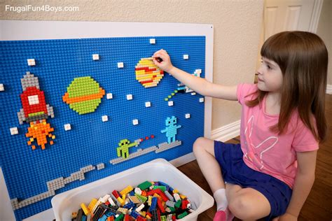 Lego Wall Building Ideas And Printable Building Cards Frugal Fun For