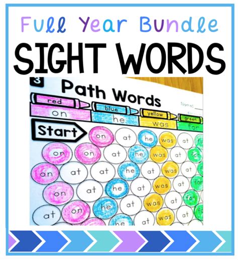 Sight Words Printables And Activities For The Whole Year Whimsy