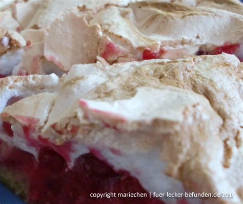 Maybe you would like to learn more about one of these? Für lecker! befunden: Johannisbeer-Baiser-Kuchen