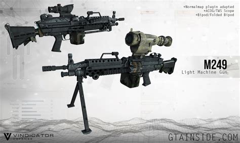 Gta San Andreas M249 Light Machine Gun Mod