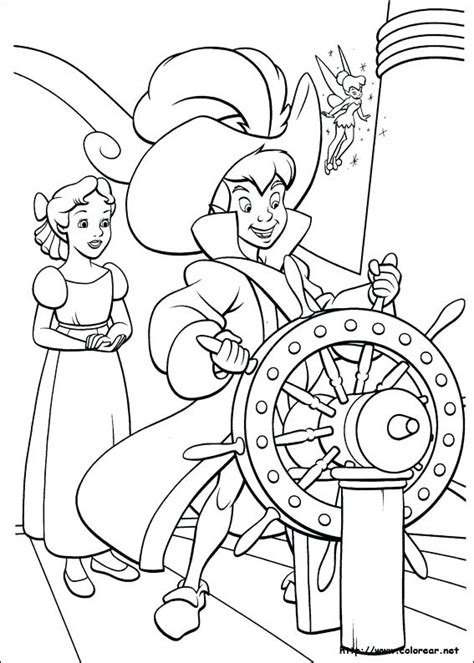 Peter Pan And Wendy Coloring Pages At Free Printable