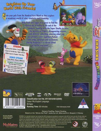 My Friends Tigger And Pooh Chasing Rainbows Dvd Dvd Buy Online In