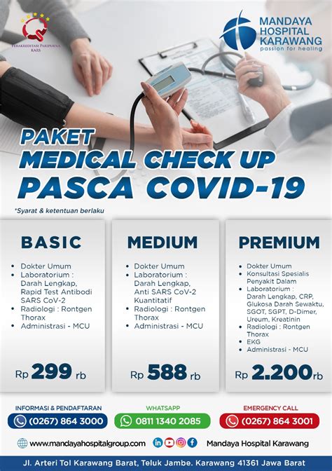 Paket Medical Check Up Pasca Covid 19 Mandaya Hospital Group