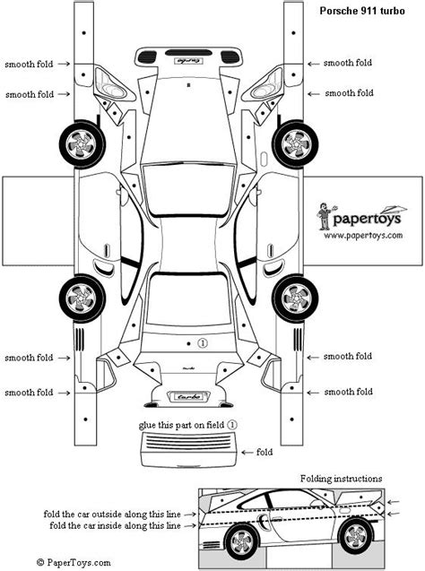 Recortables De Coches Porsche 911 Dibujos Para Cortar Y Colorear Pdmrea