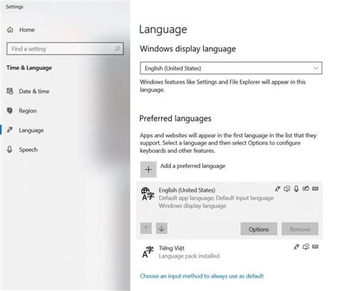 How To Change The Language In Windows 10