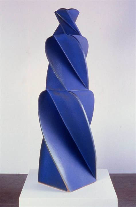 John Mason Spainusa B 1927 ~ Figure Blue 2002 Ceramic 1499 ×