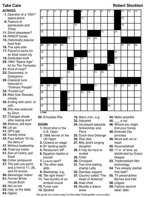 Printable Sports Crossword Puzzles For Adults Printable Crossword Puzzles
